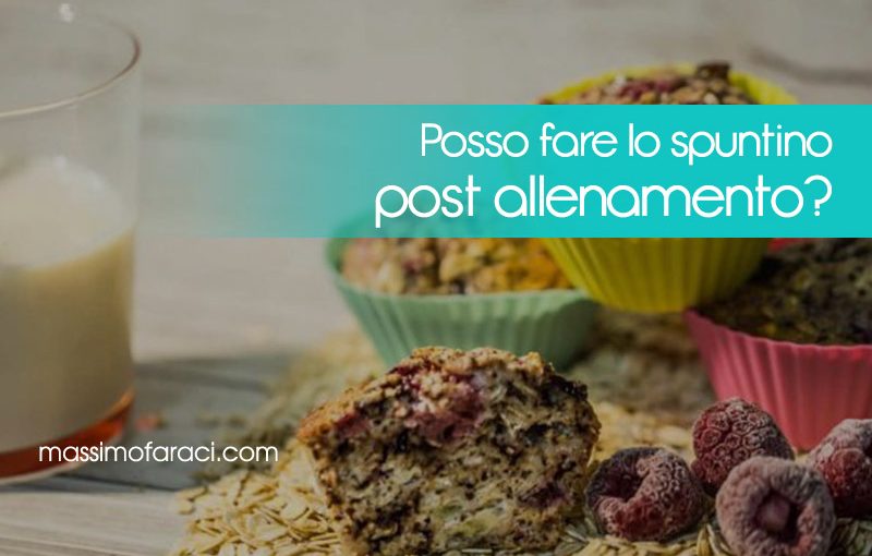 cosa mangiare finito l'allenamento