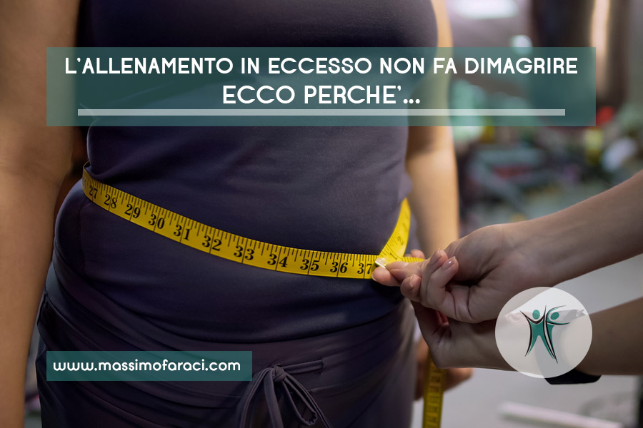 Allenarsi troppo non aiuta a dimagrire