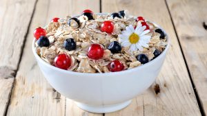 Fiocchi d'avena per una colazione sana